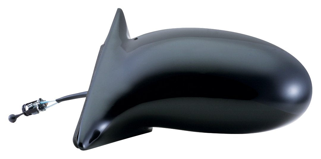 Fit System Driver Side Mirror for Pontiac Grand Am, Oldsmobile Alero, Black, Non-Foldaway, Manual Remote