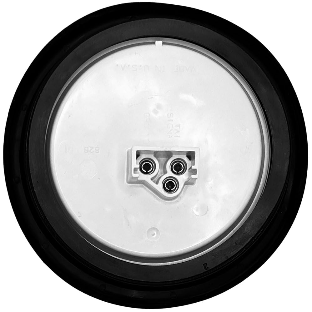 Round Tail Light RV Designer L985, 4" LED Stop/Turn/Tail, Grommet-Mount Kit