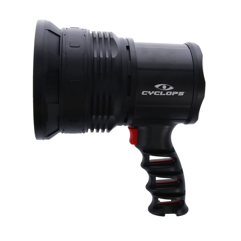 Rechargeable Cyclops Handheld Four-Mode Adjustable Beam Focus 850 Lumens Spotlight with AC/DC Recharger/DC Car Plug