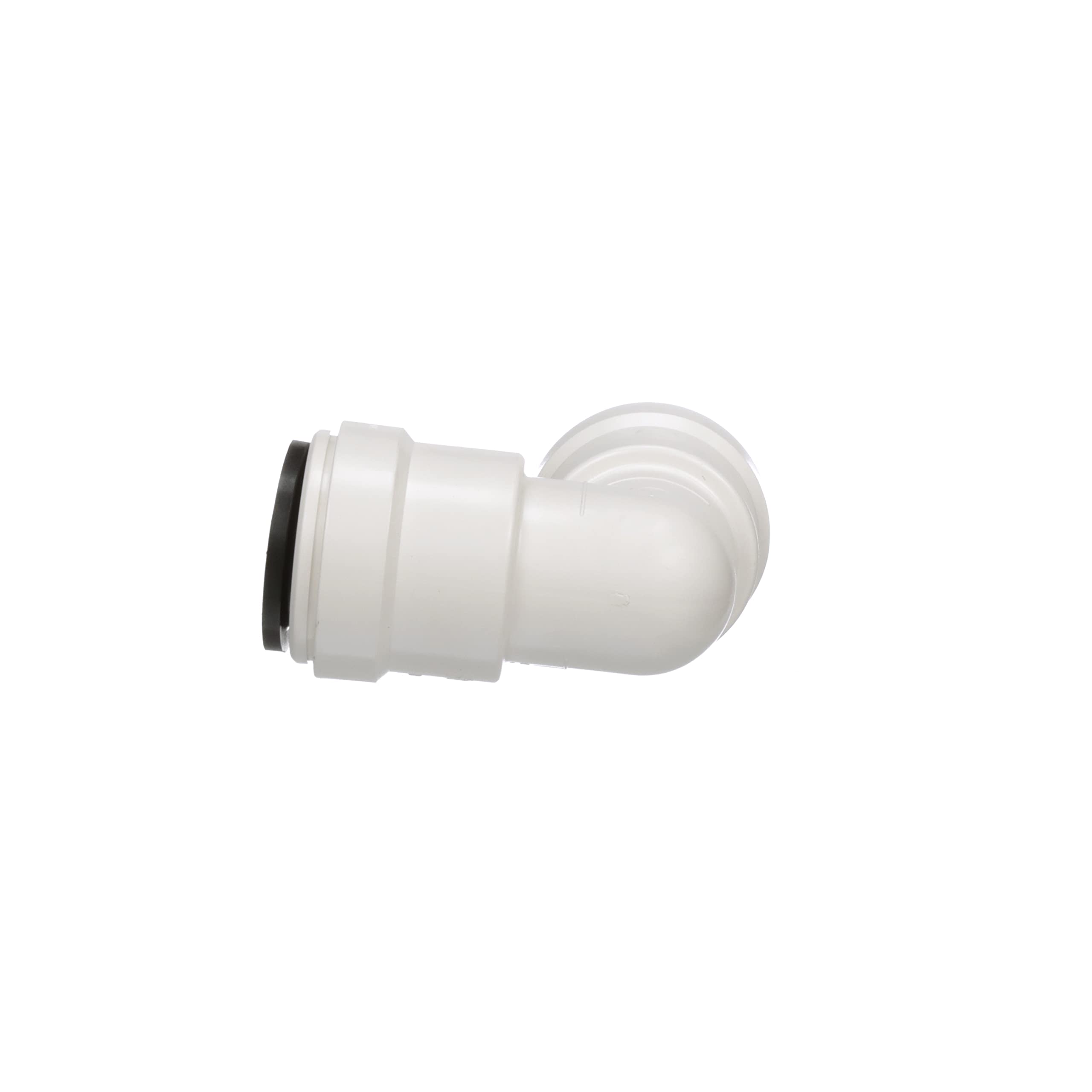 AquaLock Watts 3517-10 Plastic Series, 1/2" CTS x 1/2" CTS Off-White Lead-Free Polysulfone Union Elbow Fitting, O-Ring, Quick Push-to-Connect Design, Tool-Free Installation
