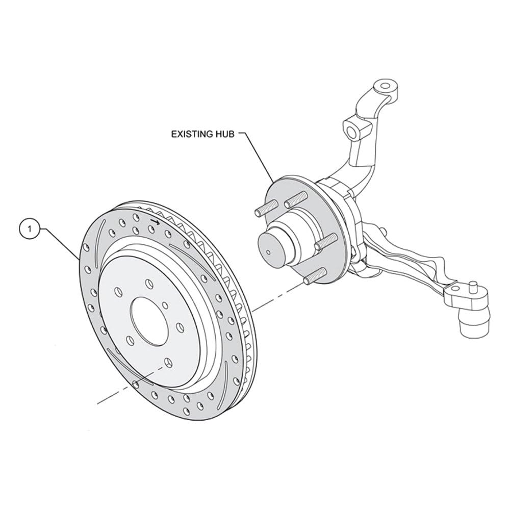Front-Drilled Rotor Kit