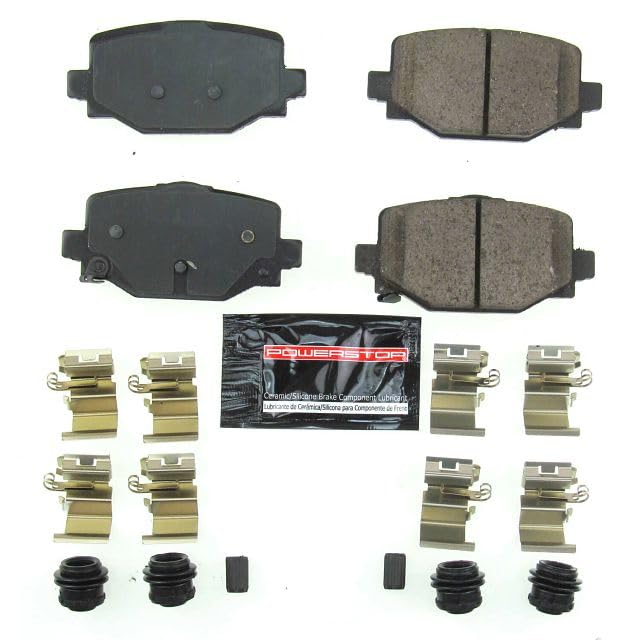 Power Stop Z23-2191 Z23 Evolution Sport Rear Carbon Fiber Infused Ceramic Brake Pads with Hardware For INFINITI QX50 2019-2024, INFINITI QX55 2022-2024 [Model Specific]