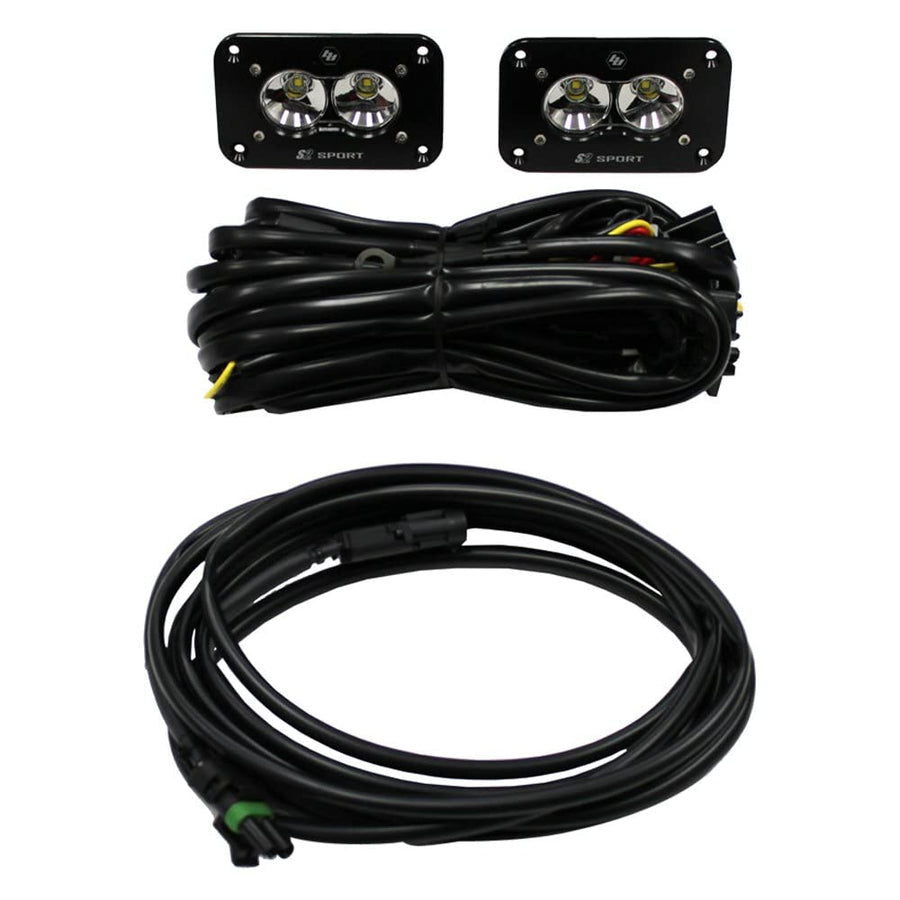 Baja Designs S2 Sport 54-47807 Pair LED Wide Cornering Flush Mount Backup Kit,1 Pack