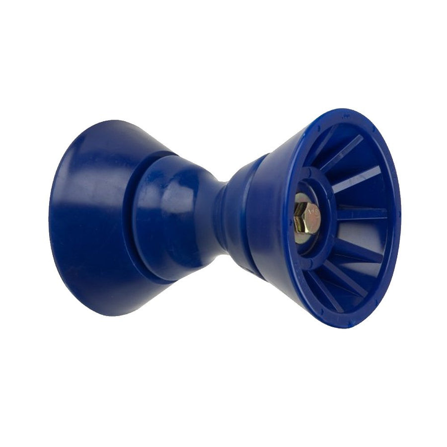 Bow Bell Roller Assembly - CE Smith - Durable Marine Tool - 4" Wide - 1/2" Shaft - Blue