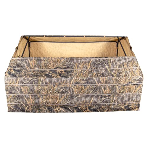 4-Person G-Blind Hunting Blind | Unique G-Shaped Frame Waterfowl Blind in Mossy Oak Shadow Grass Habitats Camo
