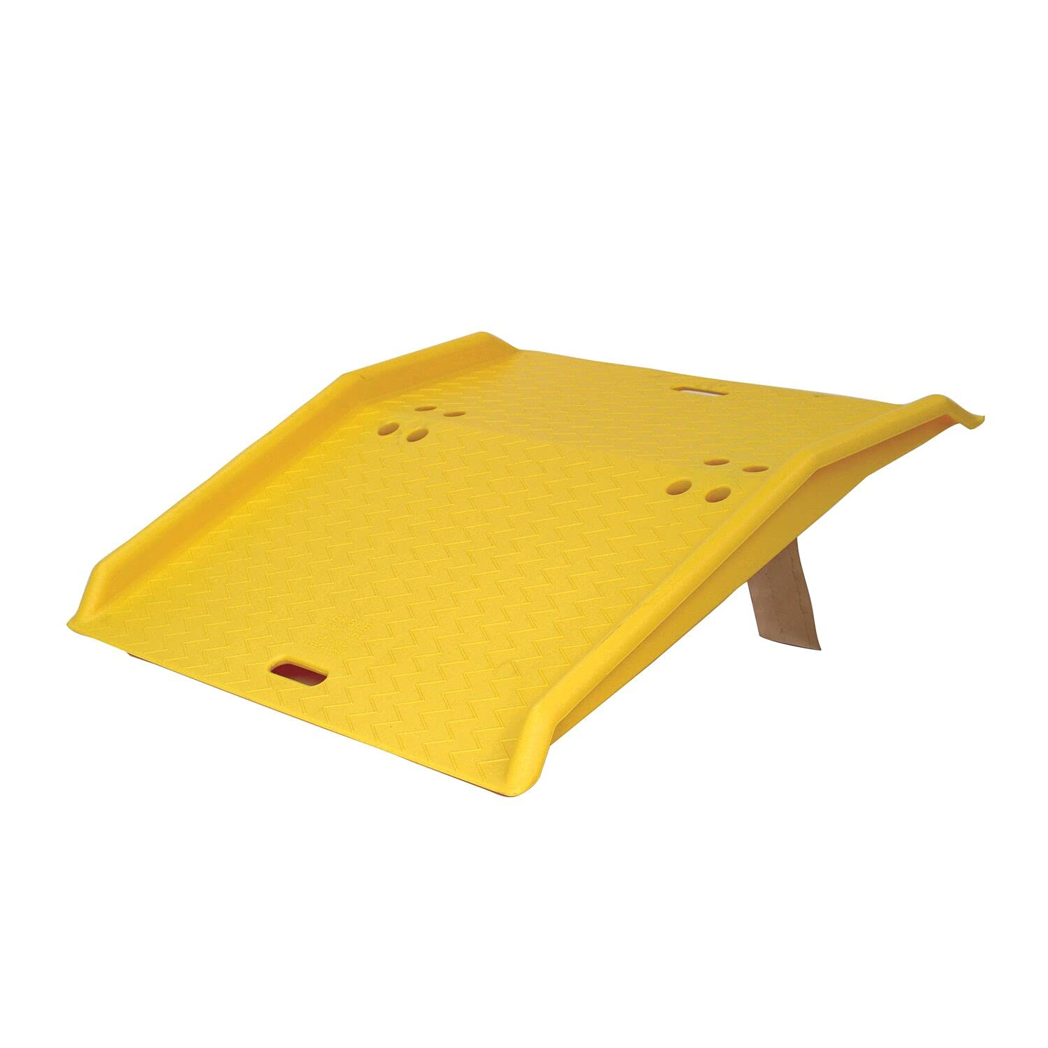 Eagle High Density Polyethylene 1795 Portable Dockplate, Yellow, 750 lbs Load Capacity,35"W X 36"L X 5"H