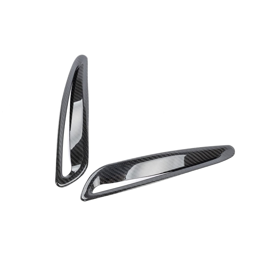 Dinan Hood Vent Covers D980-0041 - Gloss Twill Carbon Fiber - Pair