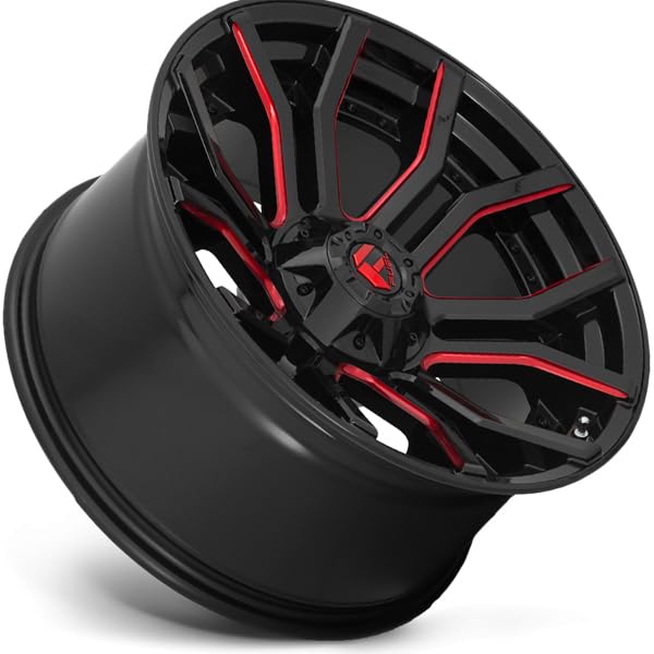 D712 RAGE FUEL OFF-ROAD 22X10, 6X135/5.5, 4.79, -18mm GLOSS BLACK RED TINTED CLEAR - D71222009847