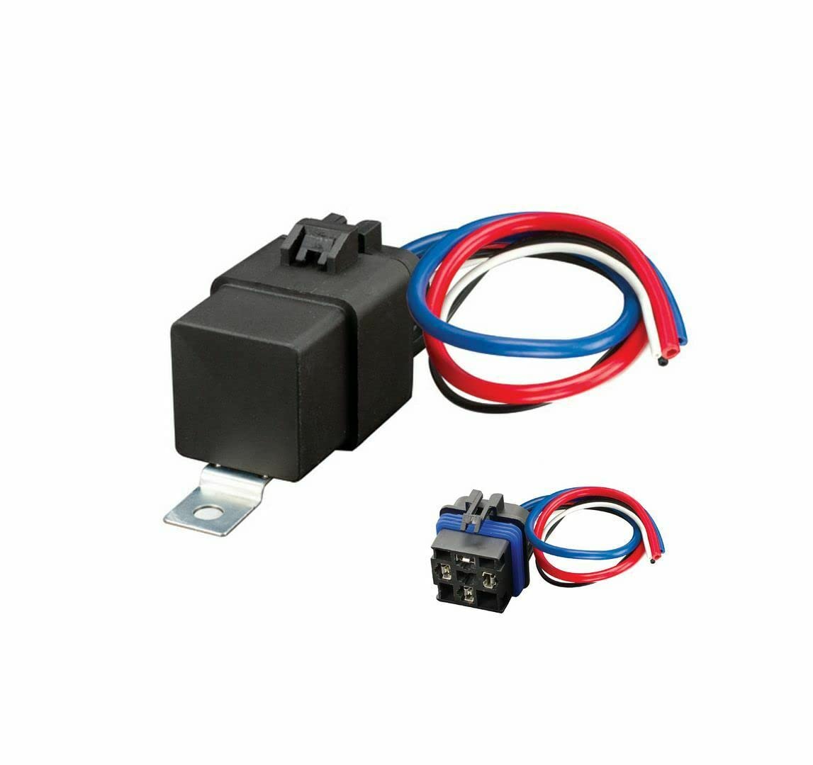 40 Amp Viair Sealed 4-prong relay with pre-wired female socket, 24v, IP66