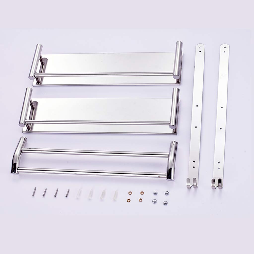 BTBT Bathroom Shelves toilet toilet toilet wall 304 stainless steel shelving (Size : 40cm)