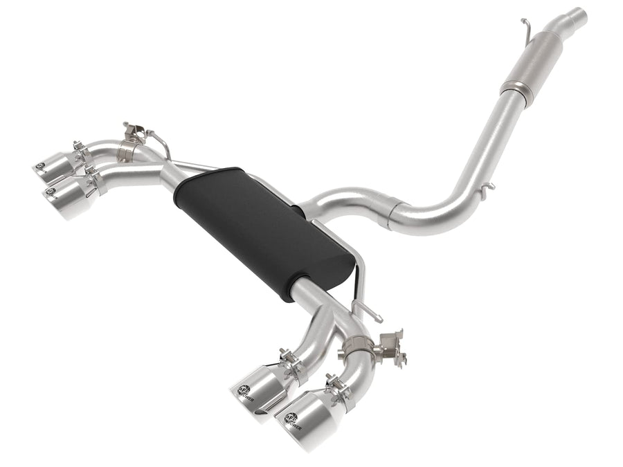 MACH Force-Xp aFe Power 49-36430-P 3 IN to 2-1/2 IN Stainless Steel Cat-Back Exhaust System, Polished, fits Volkswagen Golf R 15-19 L4-2.0L (t)