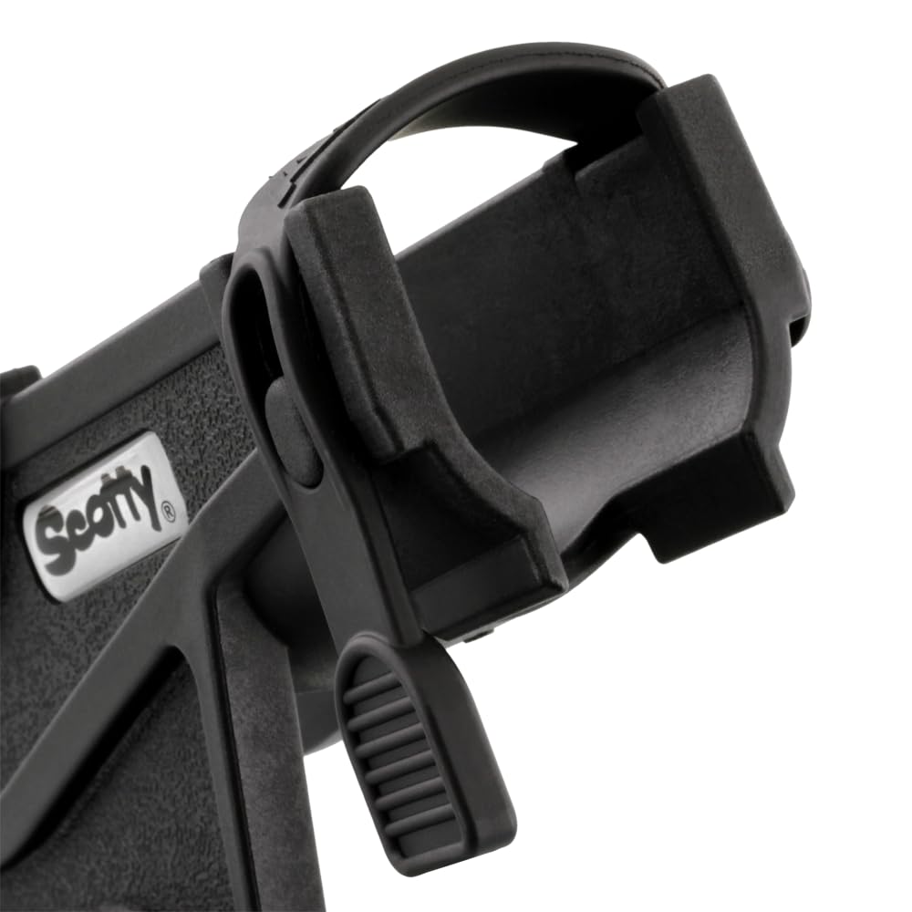 Scotty Rod Holder 0280-BK, Baicaster/Spinning, black W/0241 Side/Deck Mount