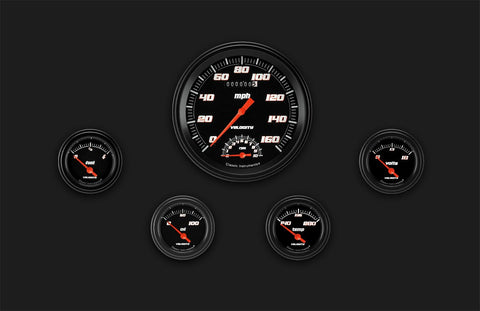Velocity Black Classic Instruments VS65BBLF Speedtach/F/O/T/V - GM