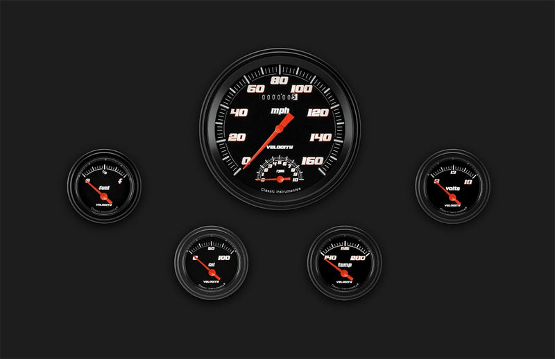 Velocity Black Classic Instruments VS65BBLF Speedtach/F/O/T/V - GM