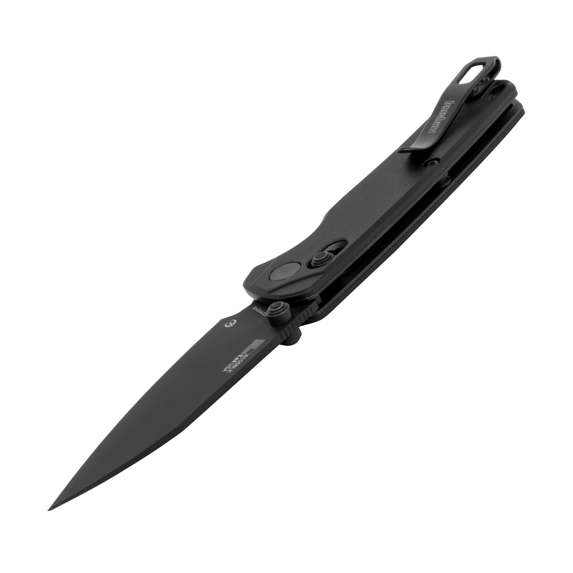 Bel Air Kershaw Pocket Knife, Made in the USA, 3.4 inch CPM MagnaCut Steel Blade, EDC Design, Duralock Locking Mechanism, Manual Folder, Pocketclip
