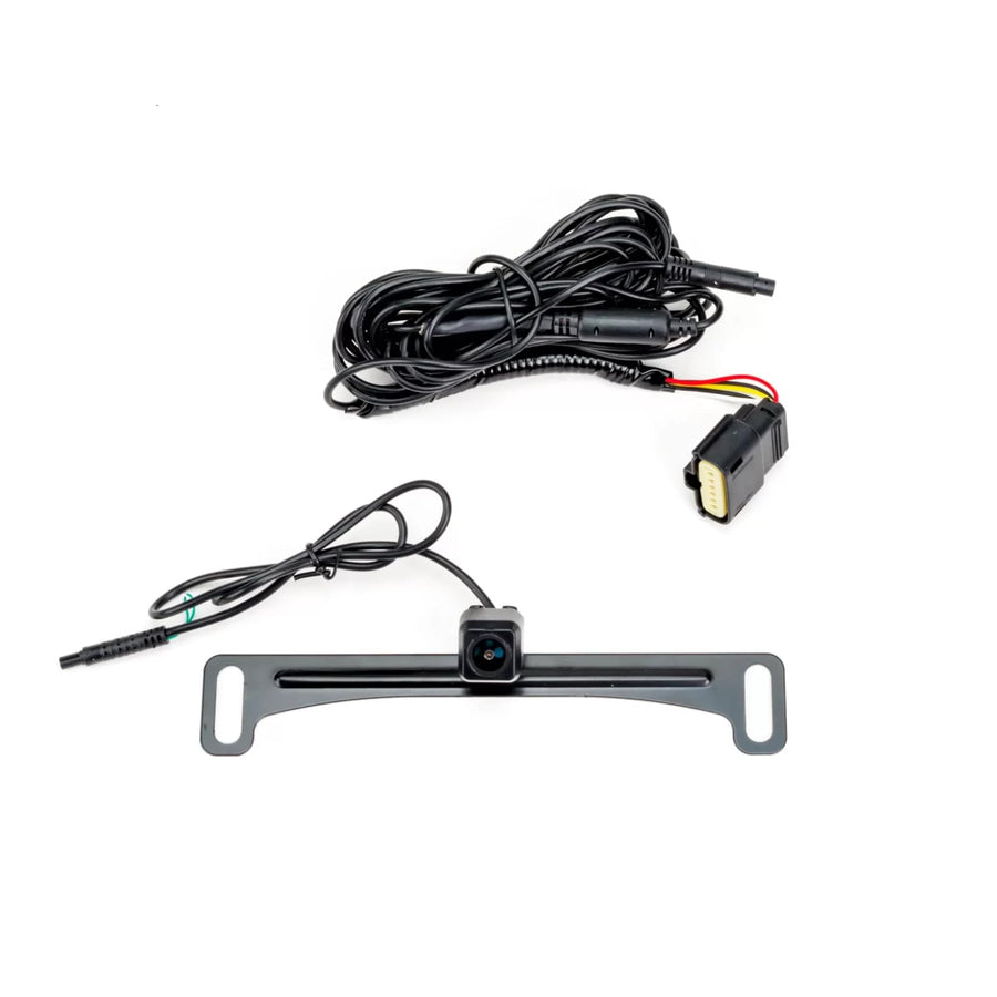 Factory Tailgate Harness Brandmotion 9002-7440 with Dual Mount Camera fits 2011-2016 F250 F350 Super Duty with Factory Rear Vision | Waterproof Case with Anti-Fog Lens | Easy Install