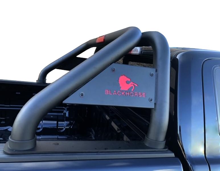 CLASSIC Black Horse Roll Bar Black Compatible with 00-24 Ram 2500/3500|01-24 Silverado 2500/3500 HD|00-24 F-150|17-24 Titan|2001-2024 Sierra 1500|07-24 Tundra|01-24 GMC Sierra 1500/2500 HD-RB001BK