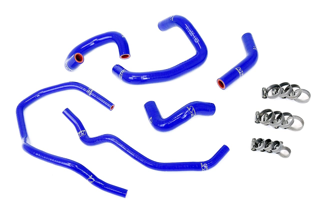 3-ply HPS Blue Reinforced Silicone Heater Coolant Hose Kit 57-2014-BLUE