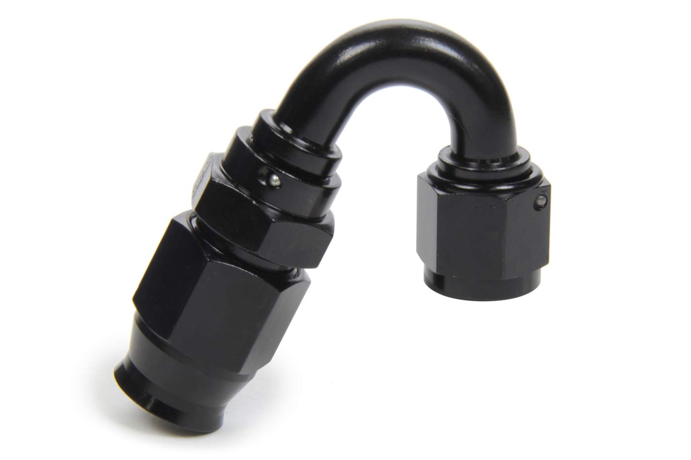 FRAGOLA Race-Rite Fitting, Hose End, PTFE Hose, 150 Degree, 12 an Hose to 12 an Female, Swivel, Aluminum, Black, Each