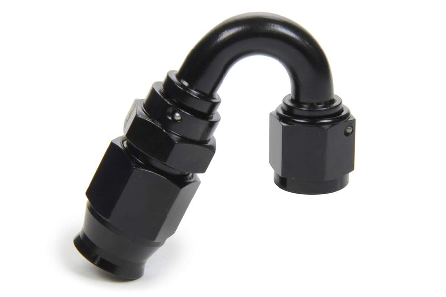 FRAGOLA Race-Rite Fitting, Hose End, PTFE Hose, 150 Degree, 12 an Hose to 12 an Female, Swivel, Aluminum, Black, Each