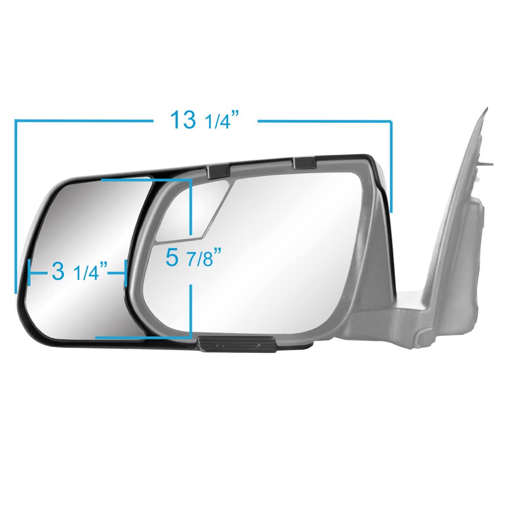 K SOURCE 80940 Snap & Zap Custom Fit Towing Mirror for 2015-2022 Colorado, Canyon, Patented