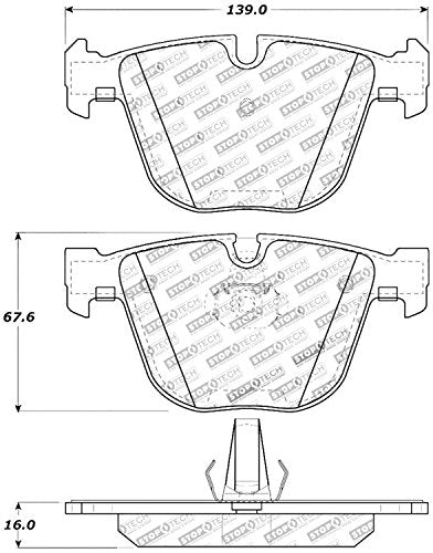 Sport Brake Pads StopTech 309.09190 with Shims and Hardware