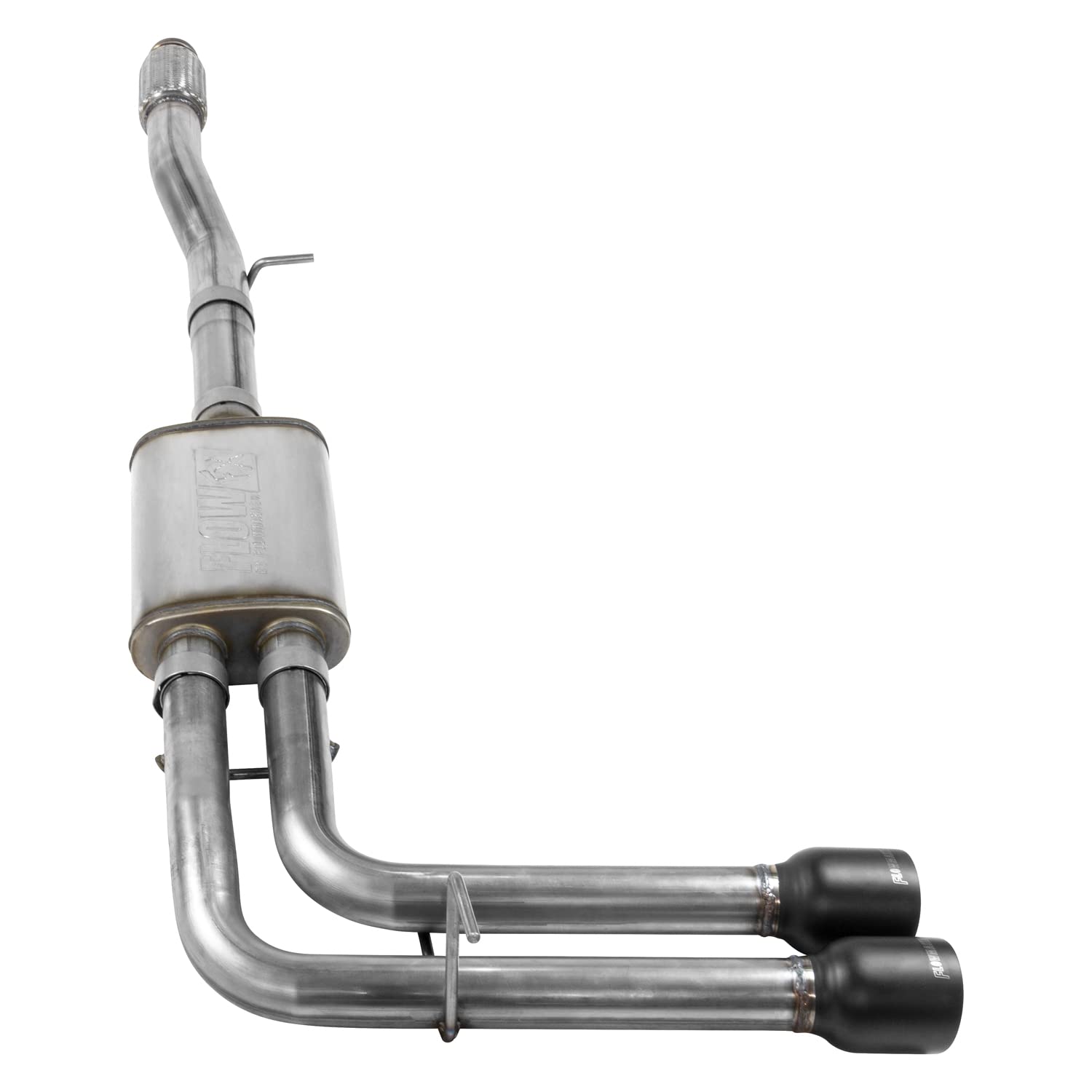 Flowmaster FlowFX 717787 Cat-Back Exhaust Kit Dual 2.5 Inch Stainless Steel 4 Inch Black Ceramic Tips Compatible with 2014-2019 Classic Body Chevy Silverado GMC Sierra 1500 Crew Double Cab 4.3L 5.3L