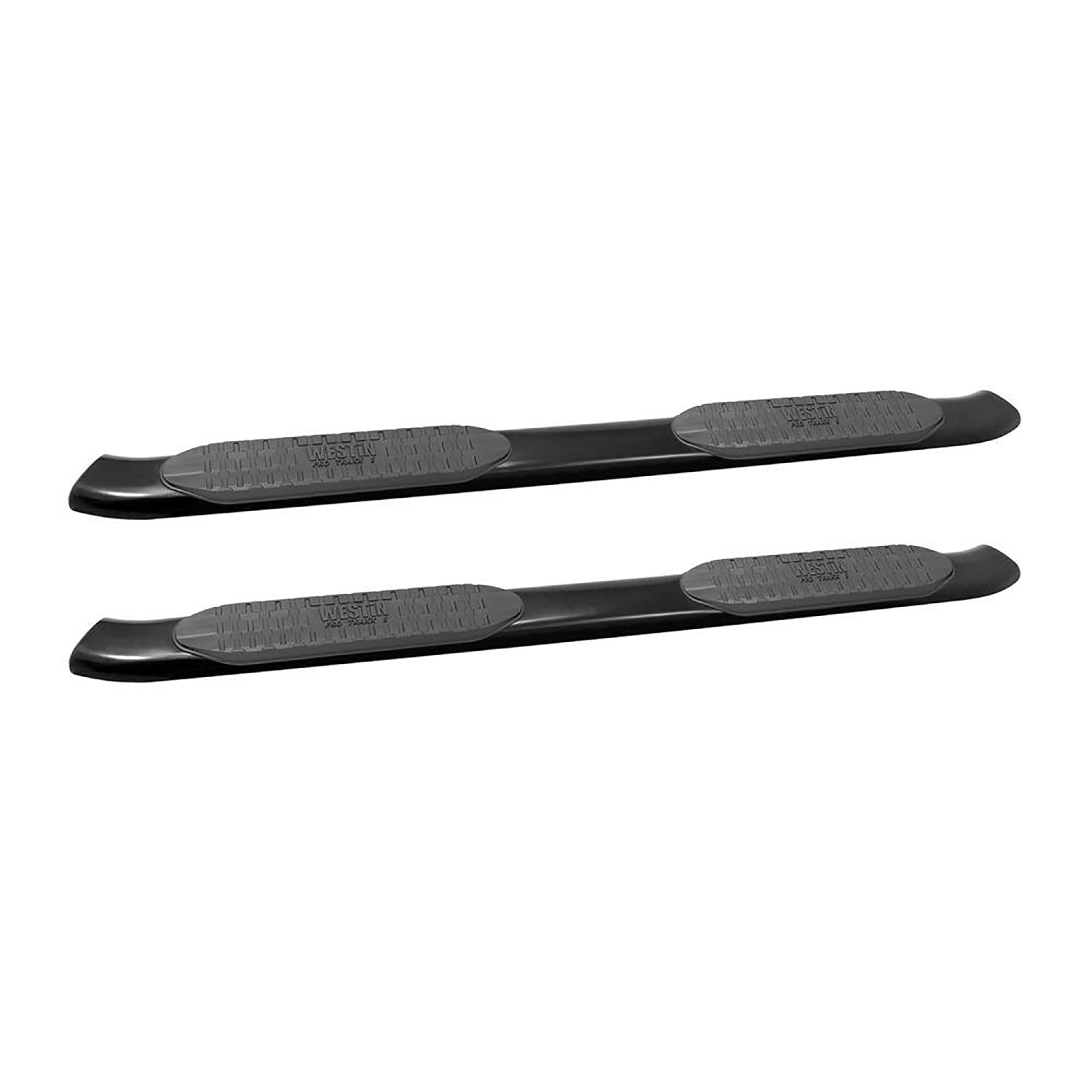 PRO TRAXX 5 Oval Nerf Bars Westin fits 2014-2018 Silverado Sierra 1500 2015-2019 Silverado Sierra 2500 3500 Crew Cab Black Pair