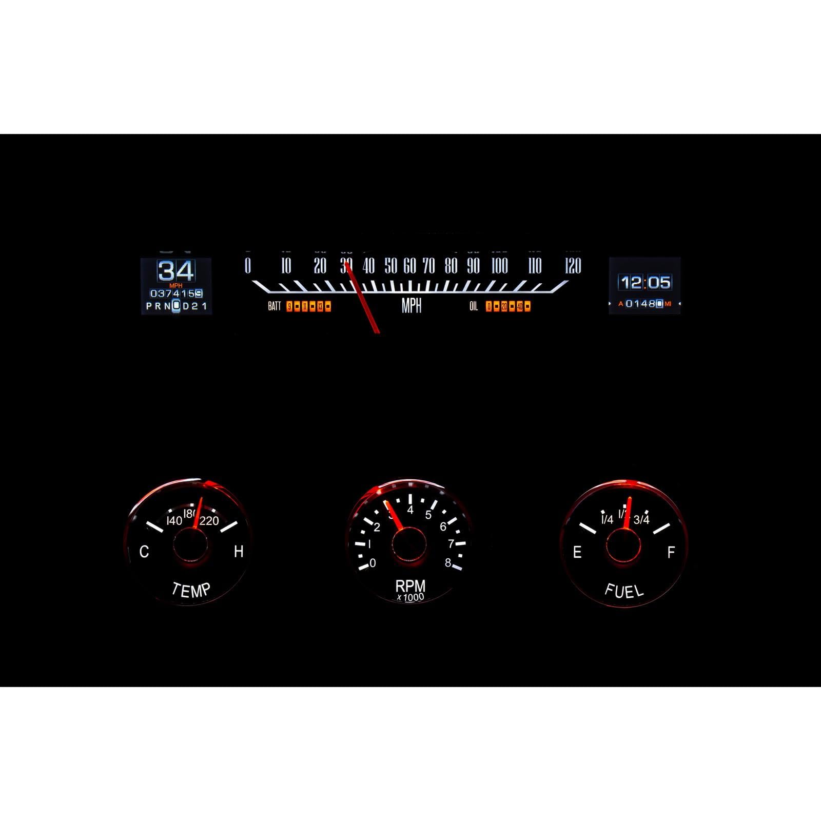 Dakota Digital Compatible with RTX-61C-IMP-X 1961-62 Chevy Impala Retrotech Gauge Instrument System