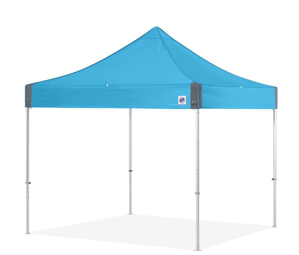 E-Z UP Instant Shelter Endeavor Canopy, 10' x 10', Octagonal-Legged Aluminum Frame, Professional Grade Splash Top, 100 Sq' of Shade