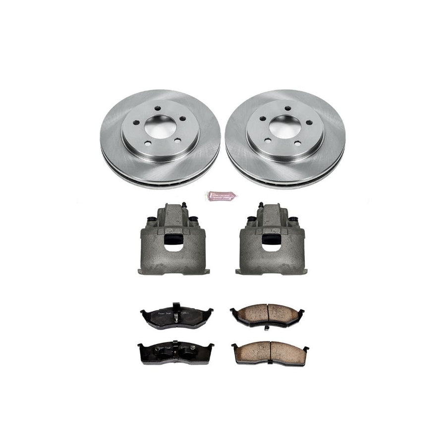 Power Stop KCOE2140 Brake Kit Autospecialty OE Replacement with Calipers For Grand Voya, Prowler, Town & Country, Voya, Caravan, Grand Caravan, Grand Voyager, Prow, Prowler, Voyager [Model Specific]