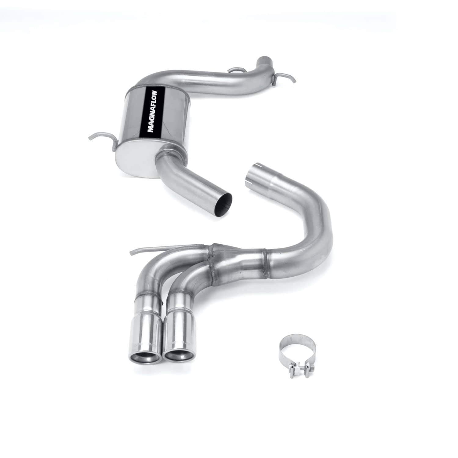 MagnaFlow Exhaust Performance System 16691: Cat-Back, Touring Series, Compatible with 2006-2009 Volkswagen GTI, Dual Center Rear Exit Style