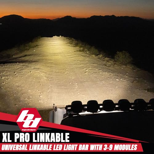 5XL Pro LED Baja Designs Linkable Light Bar Kit with Links, Rock Guards - Universal Fit, 32.99" Width (5 XL Pro LED)