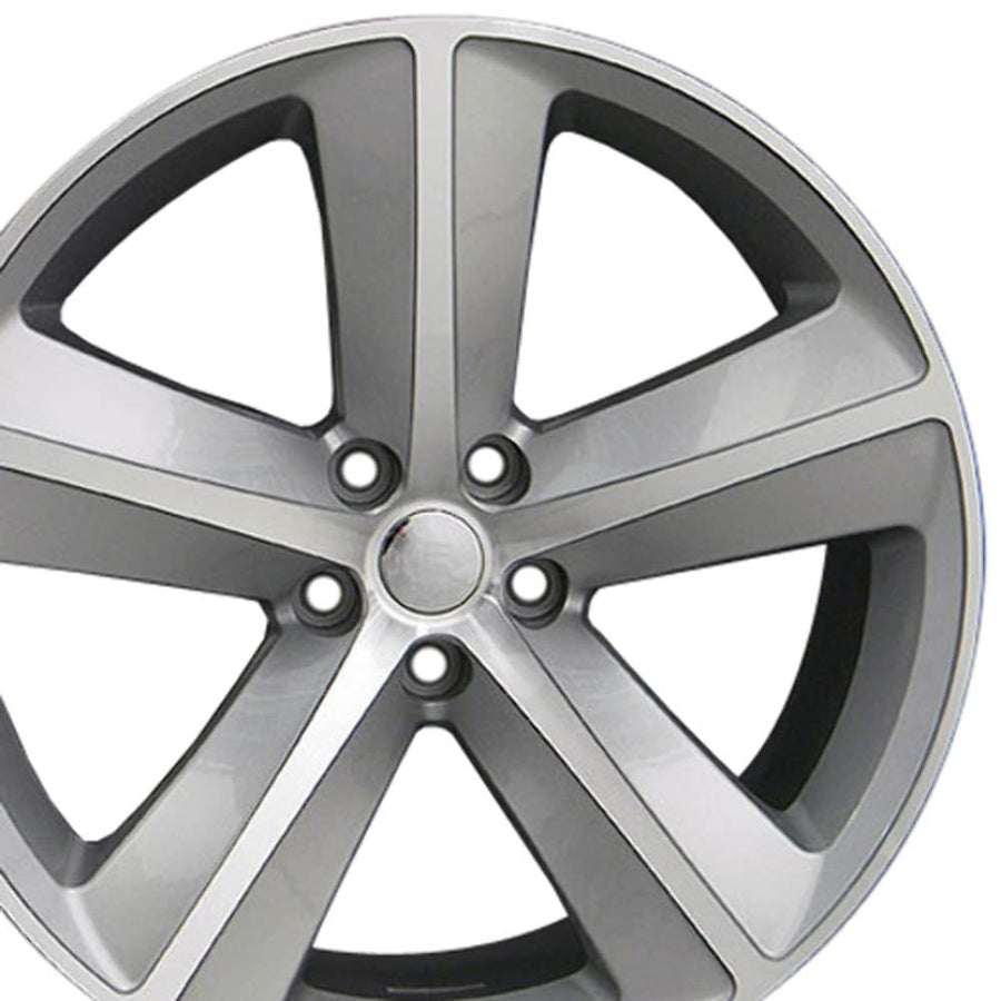 DG05-20090-5115-20MS Silver Machined Wheel OE Wheels LLC Painted (20 x 9. inches /5 x 115 mm, 20 mm Offset)