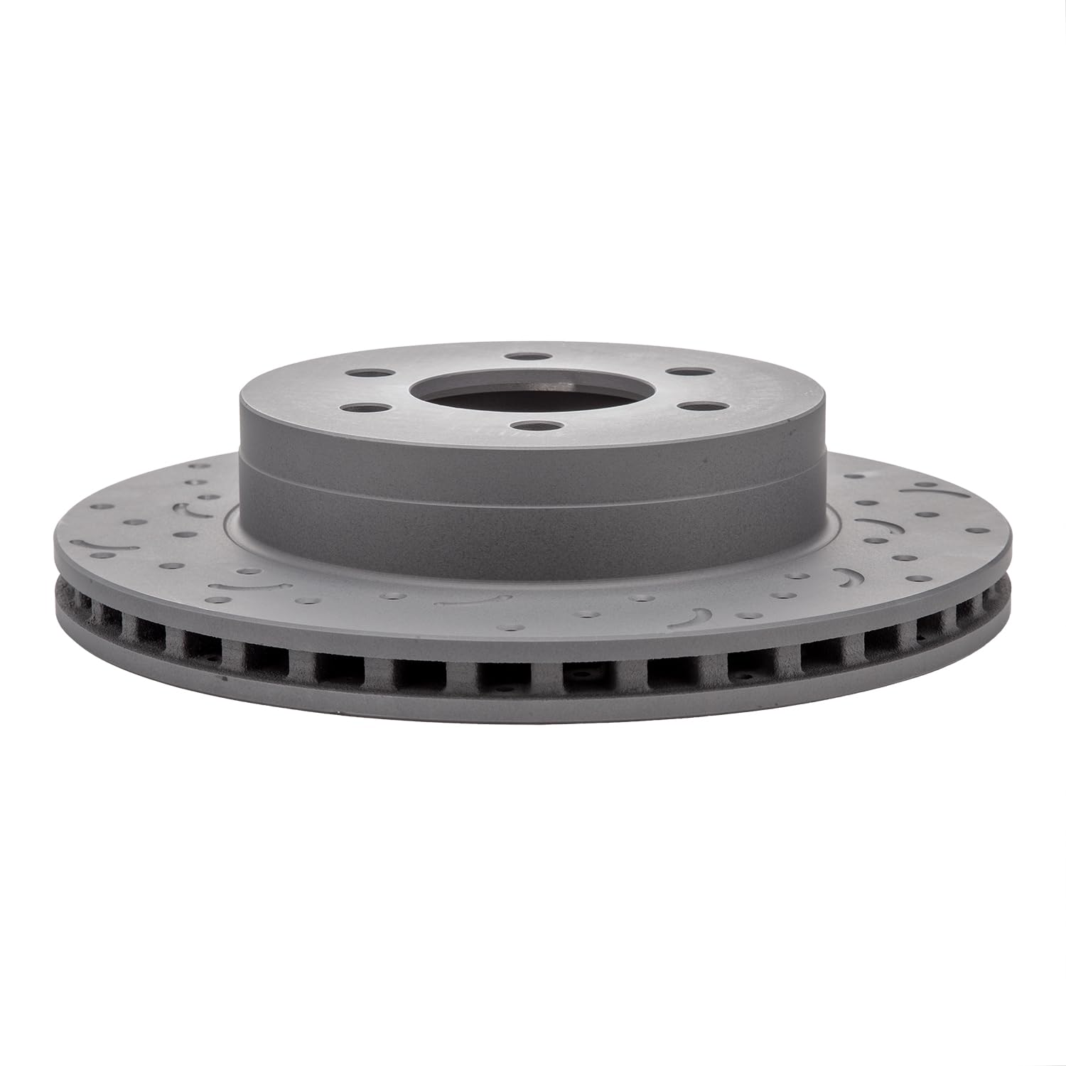 Talon Cross-Drilled and Slotted Vented Rotor, Hawk Performance Brakes, 11.3 in. Diameter, 2.53 in. Height