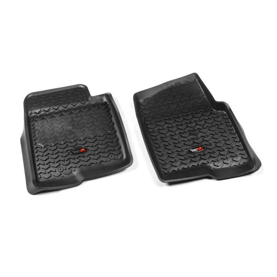 All Terrain Rugged Ridge 82902.31 Floor Liner Mats FRONT BLACK For 2012 Ford F-150 All Cabs
