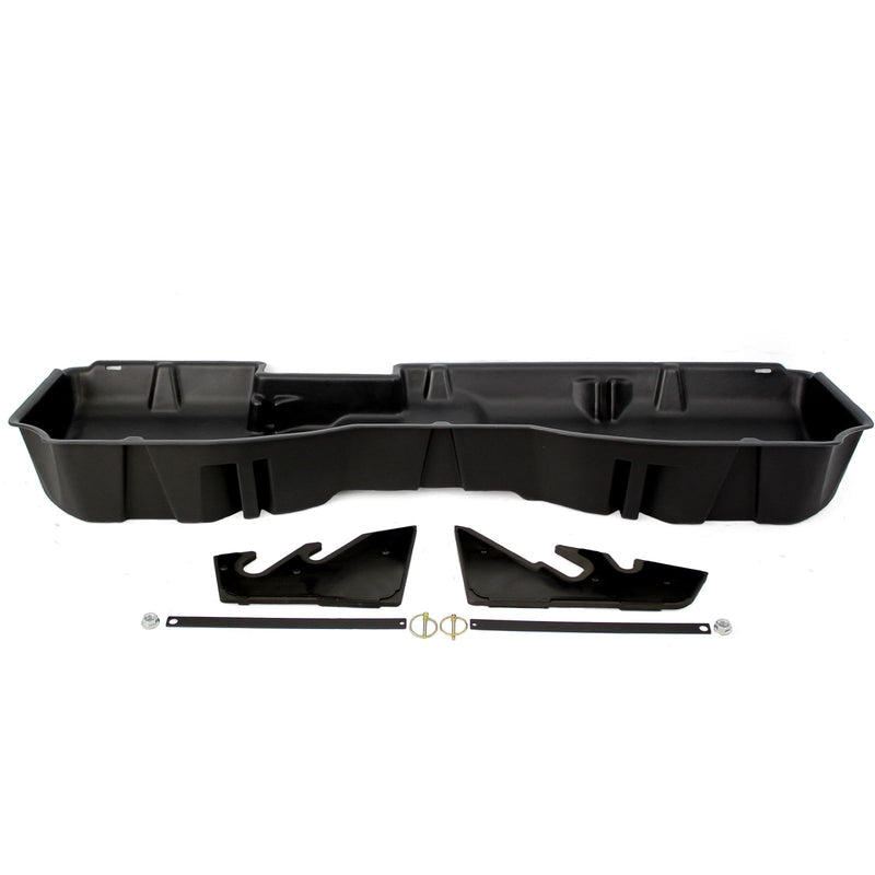 Under Seat Storage DuHa 10300 fits 2014-2018 Silverado/ Sierra Light Duty Crew Cab & 2015-2019 Heavy Duty Crew Cab | Black Heavy-Duty Back Seat Organizer | Includes Dividers