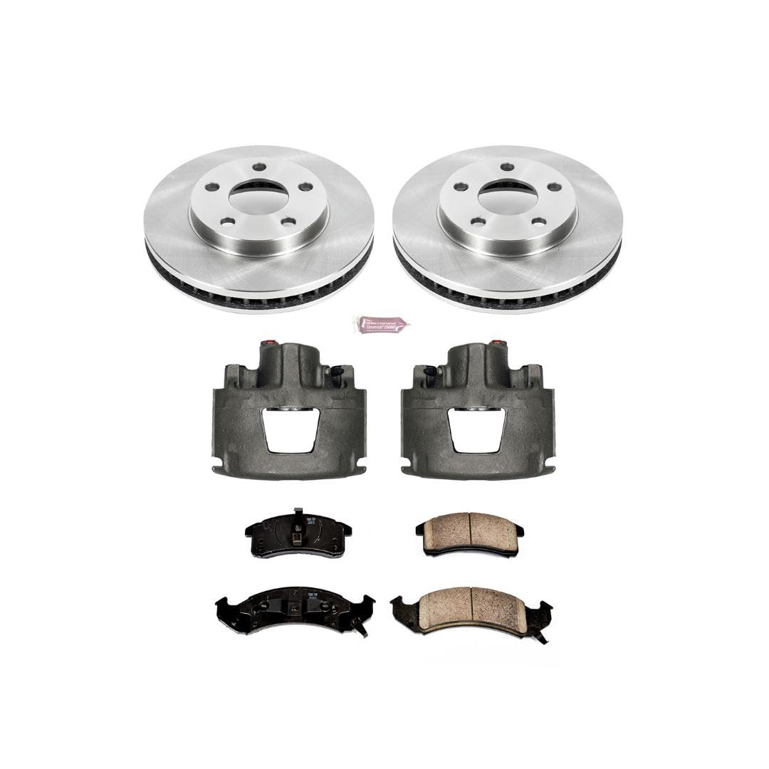 Power Stop Front KCOE1532 Replacement Brake Kit with Calipers Stock