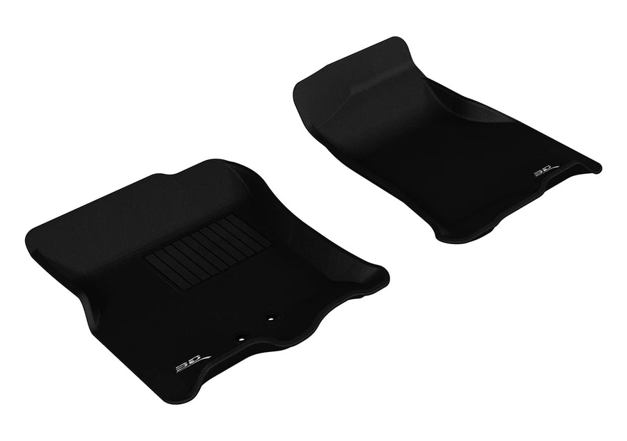 Kagu 3D MAXpider Custom Fit Floor Mat (Black) Compatible with Ford Expedition / Lincoln Navigator 2011-2017 - Front Row