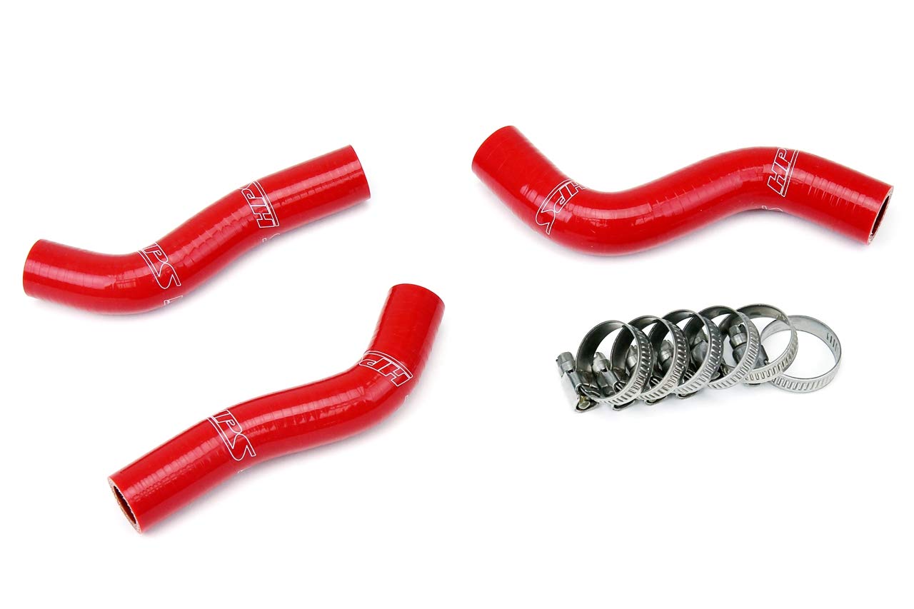 Red Silicone HPS 57-1248-RED Radiator Coolant Hose Kit