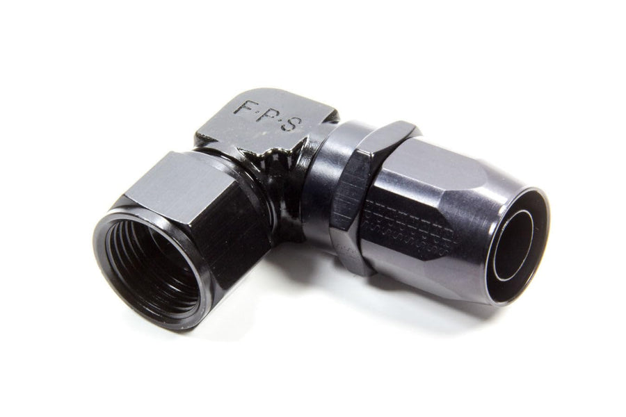 109112-BL Fragola Performance Systems #12 X 90 Low Profile Forged Hose End Black