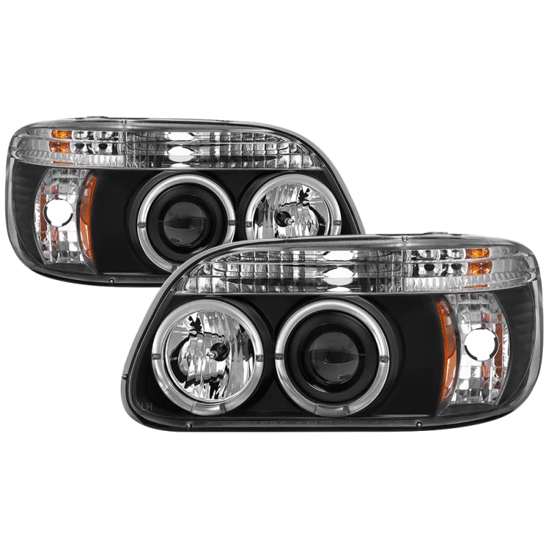 Auto Spyder 5010131 LED Halo Projector Headlights Black/Clear