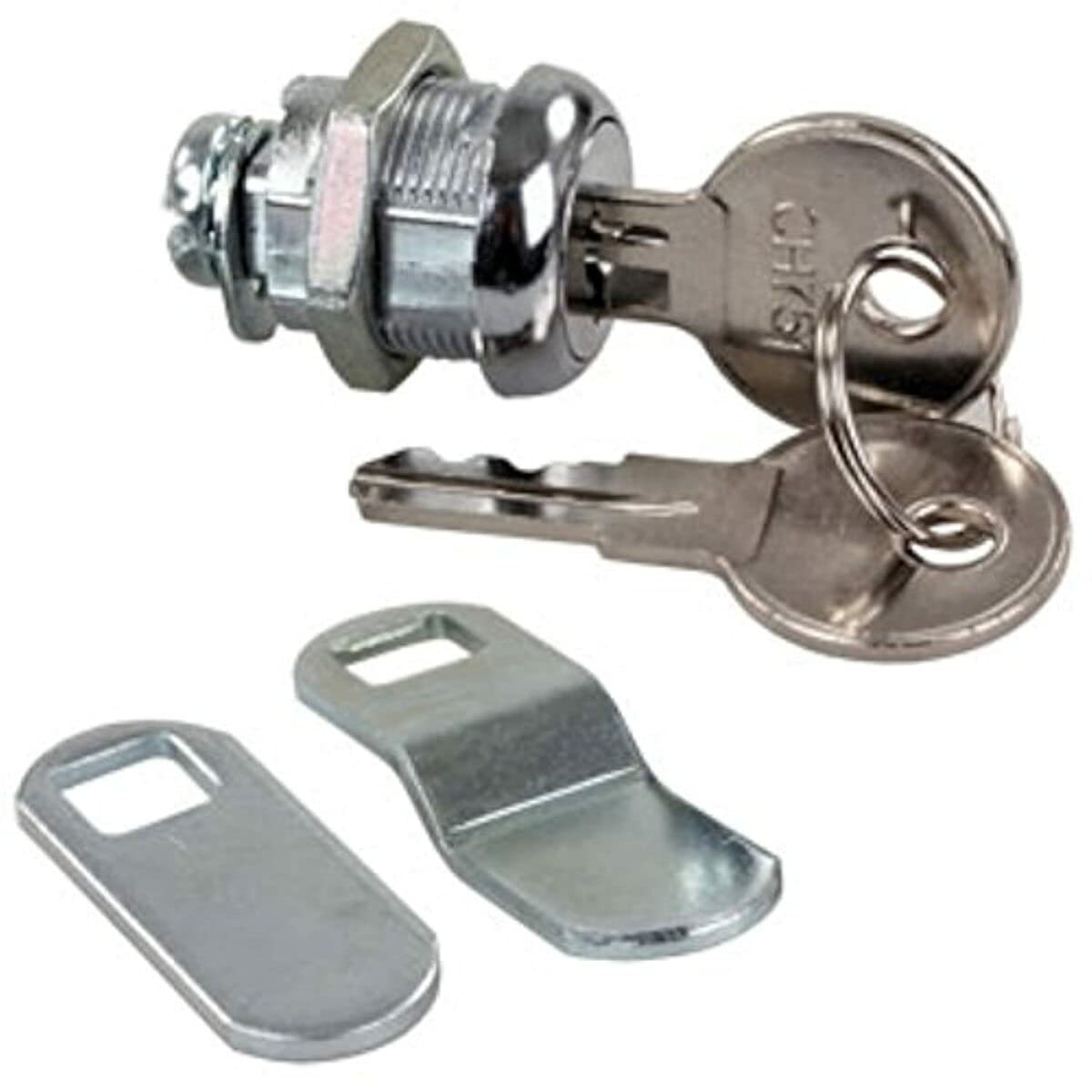 Compartment Door Key Lock JR Products 00305 Standard - 5/8", Silver