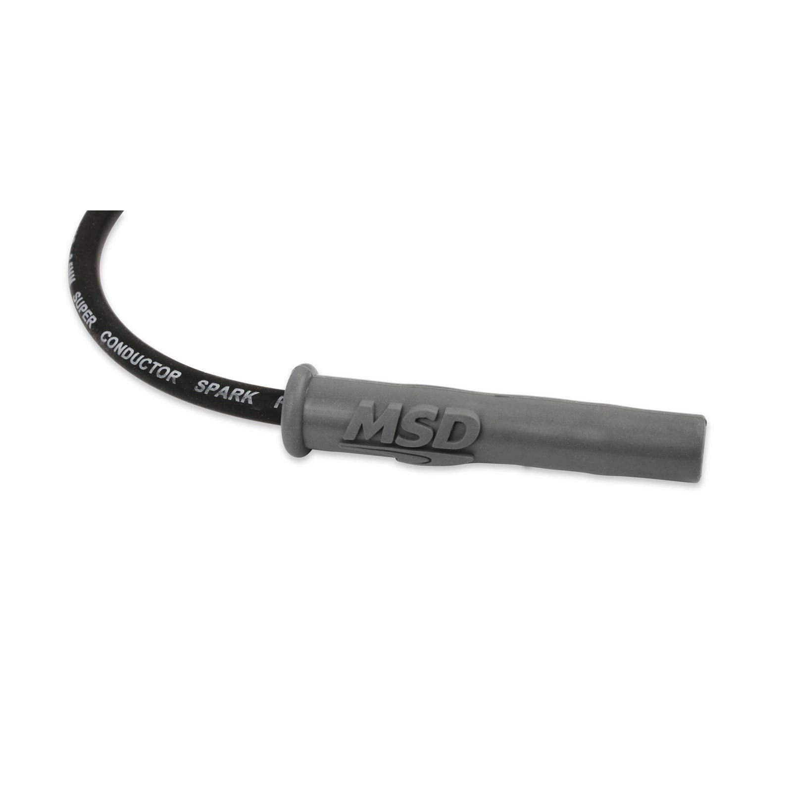 Black MSD 31633 Super Conductor Spark Plug Wire Set