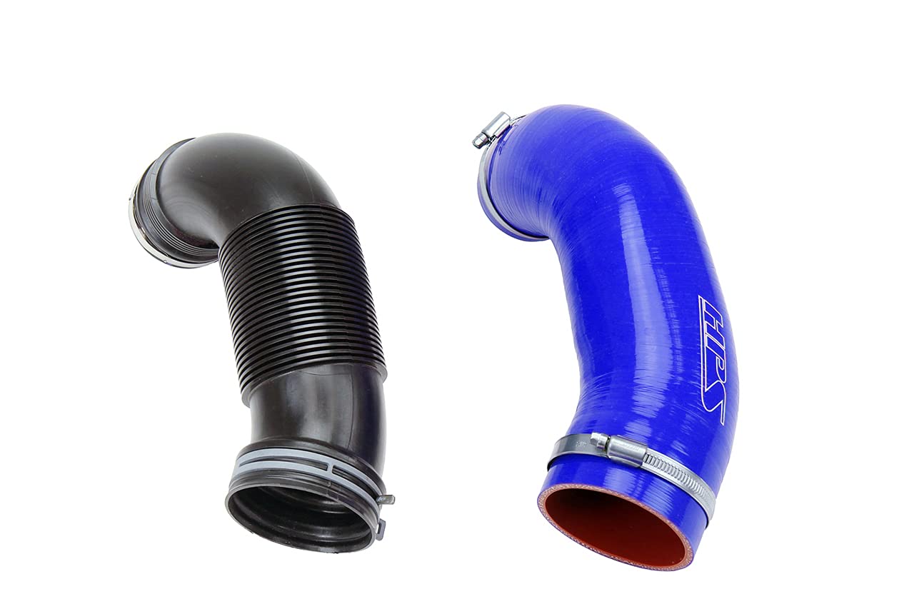 3-ply HPS Blue Reinforced Silicone Air Intake Hose Kit 57-1922-BLUE