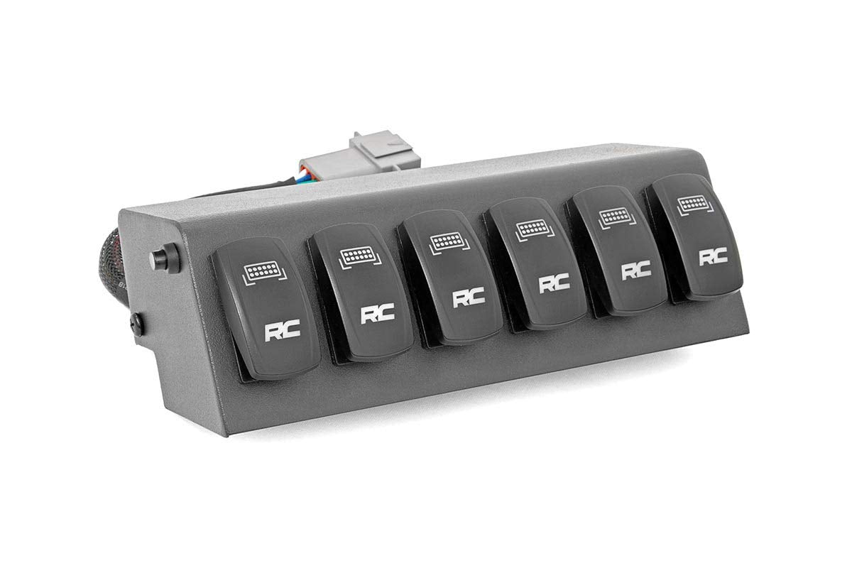 6 Button Rough Country Multiple Light Controller for 97-06 Jeep TJ/LJ - 70956 , Black