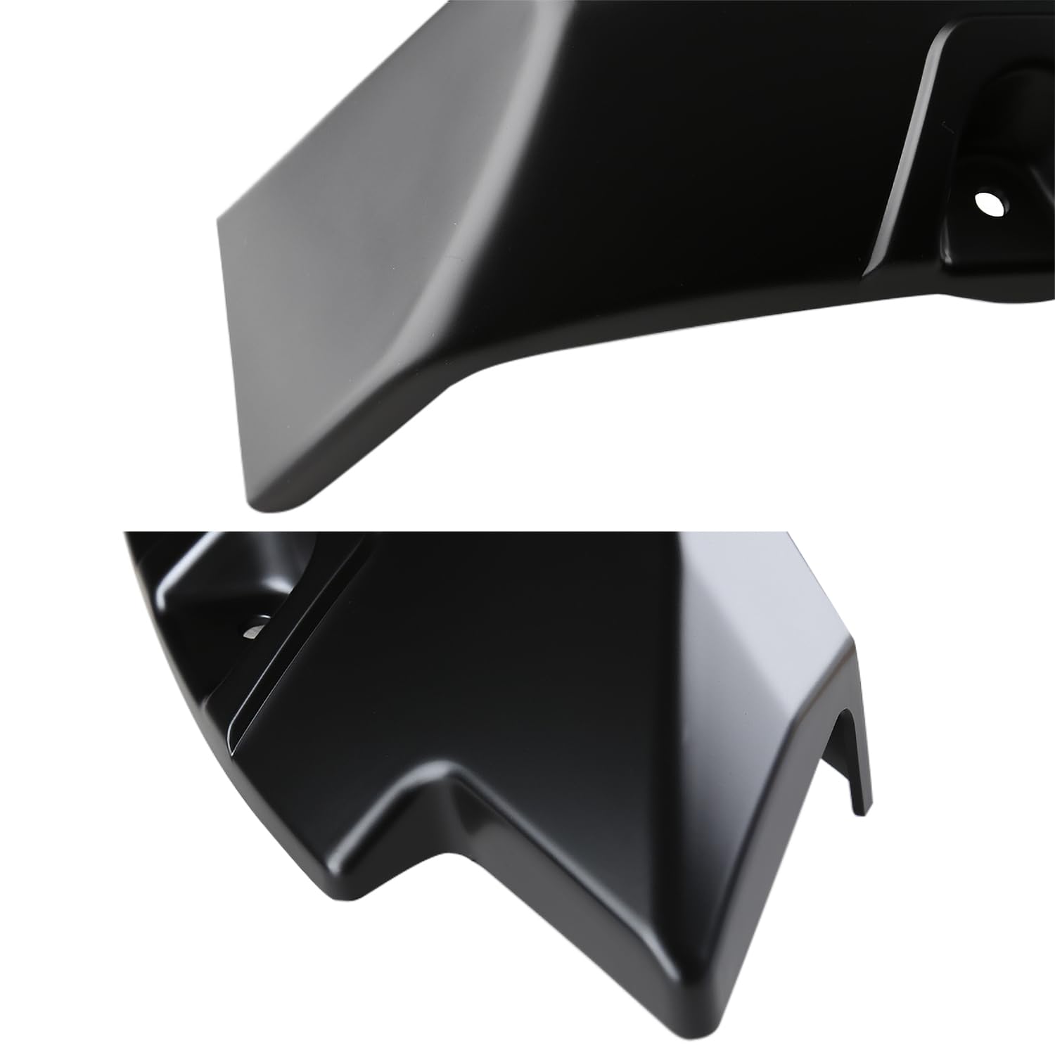 Spec-D Tuning Black Pocket Style 4PC Front + Rear Rivet Bolt On Fender Flares Compatible with 2009-2018 Dodge Ram 1500