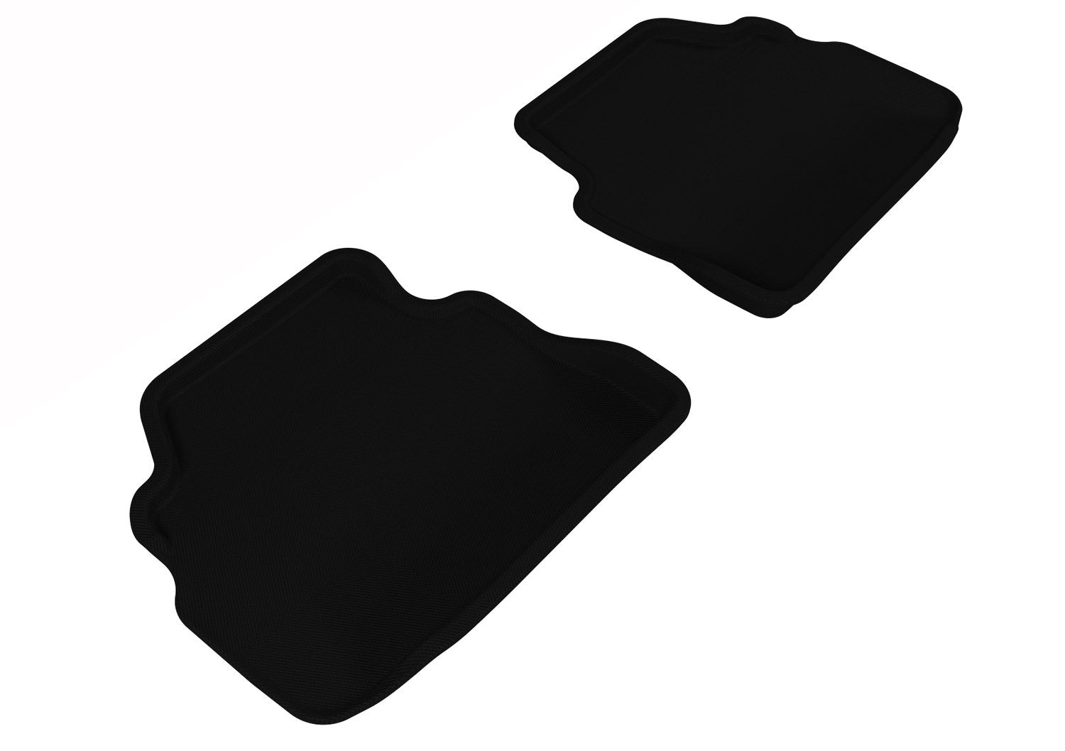 Second Row 3D MAXpider Custom Fit All-Weather Floor Mat for Select BMW 3 Series Coupe (E92) Models - Kagu Rubber (Black)