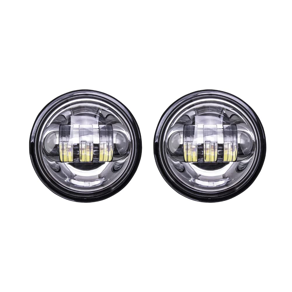 Motorcycle METRA - Auxiliary Lights with Silver Face - 4.5 Inch, 6 L (BC-451S)