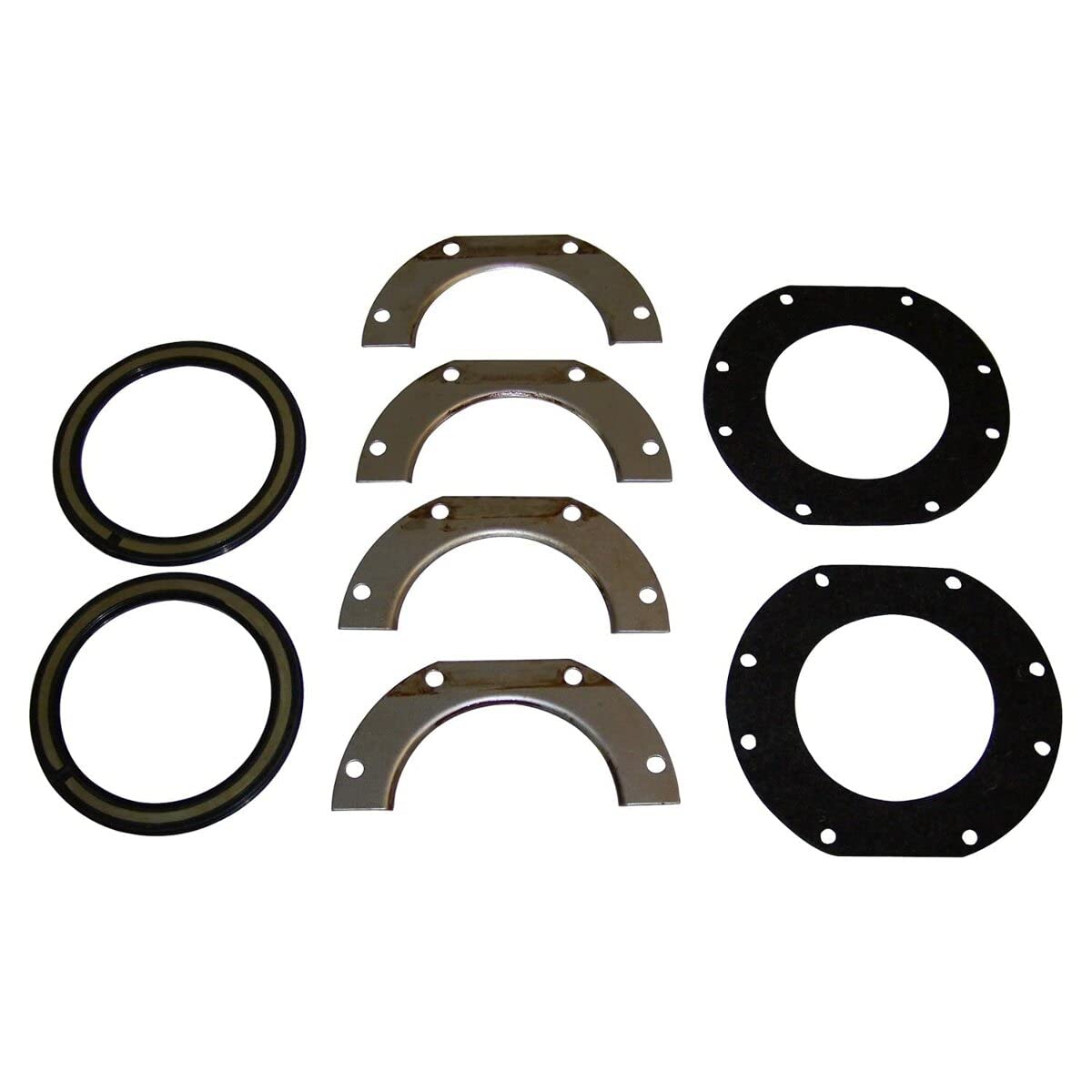 Steering Seal Kit Crown Automotive J0908226, Black, Silver